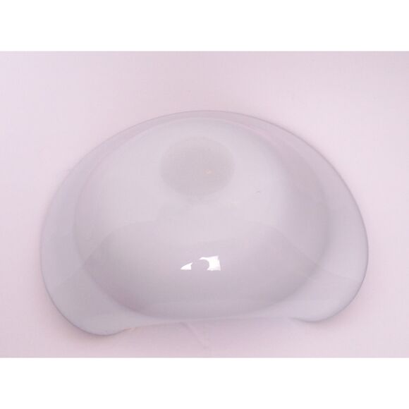 Bohemian Amethyst Purple w Gold Accent Hand Painted Folded Czech Art Glass Bowl - Picture 15 of 15